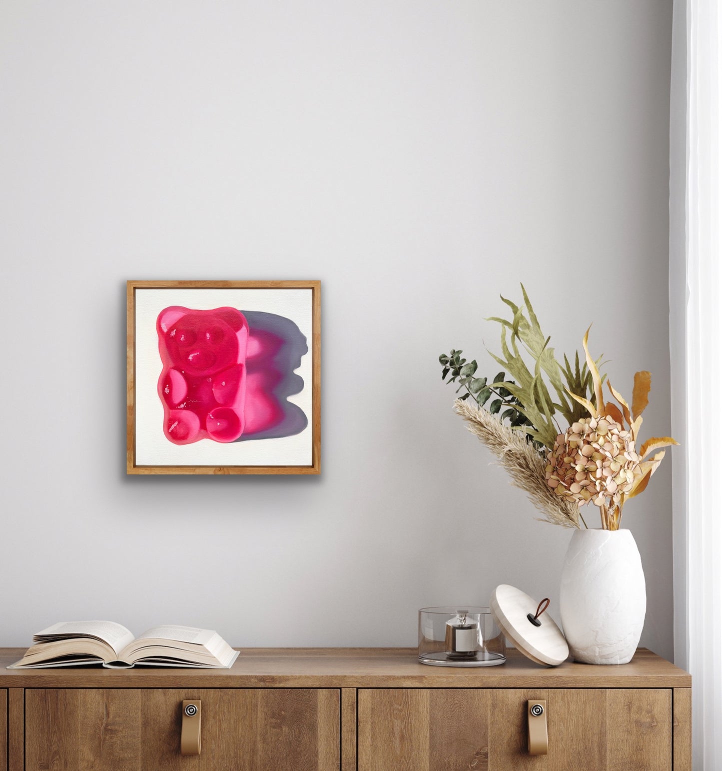 Pink heart gummy