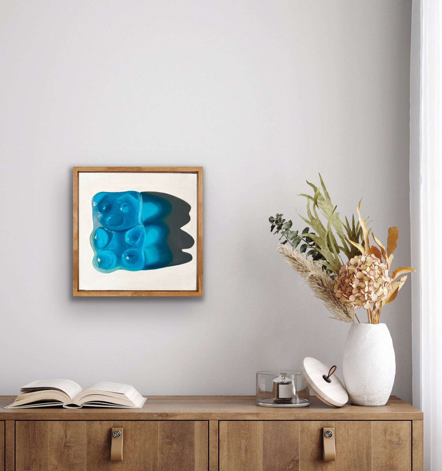 Blue heart gummy