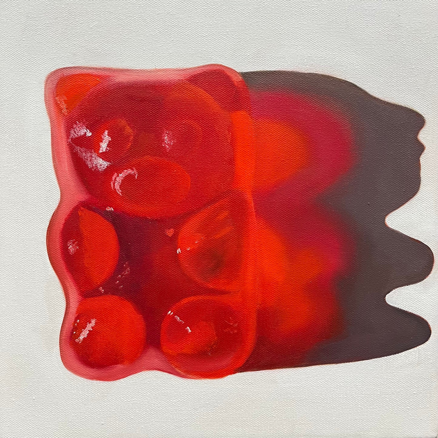 Red heart gummy