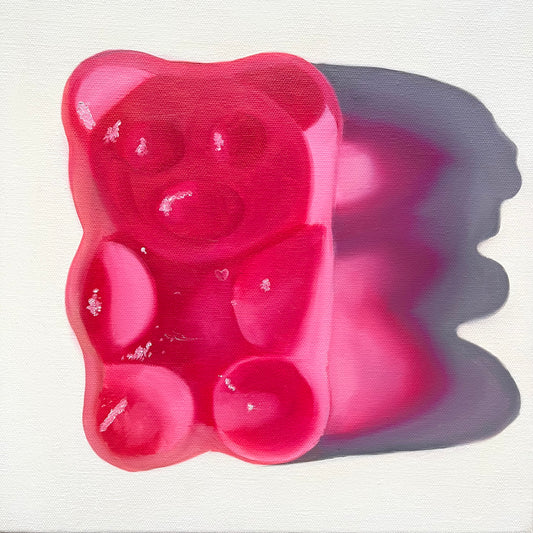 Pink heart gummy