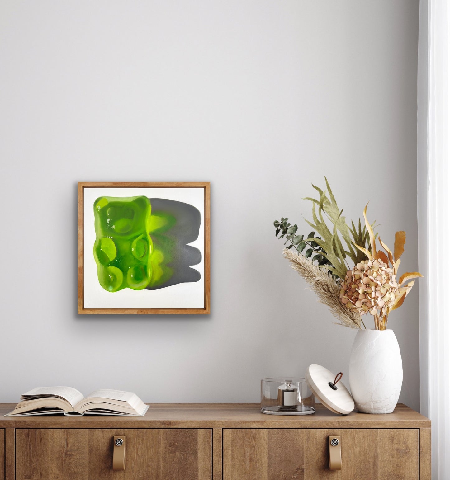 Green heart gummy