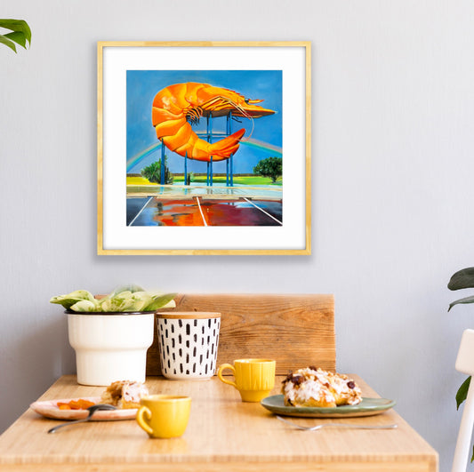 'The Big Prawn' limited ed. print