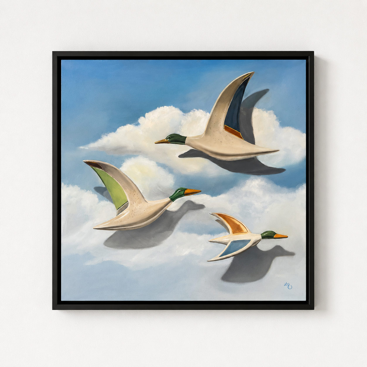 Flying ducks
