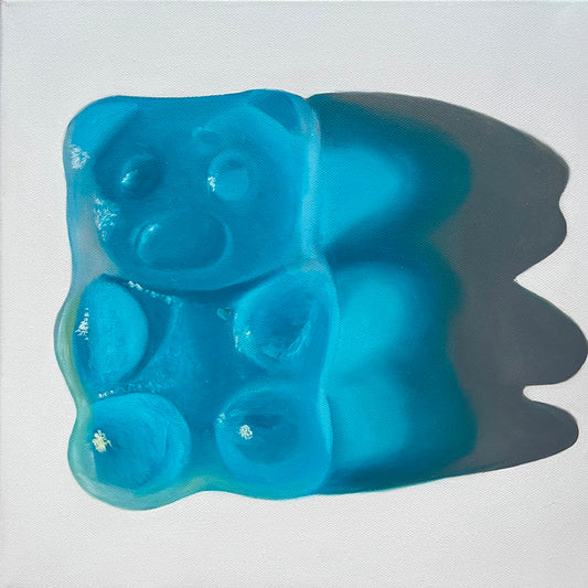 Blue heart gummy