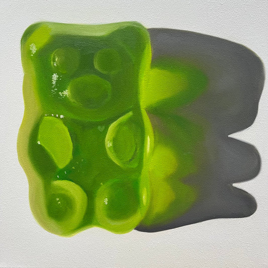 Green heart gummy