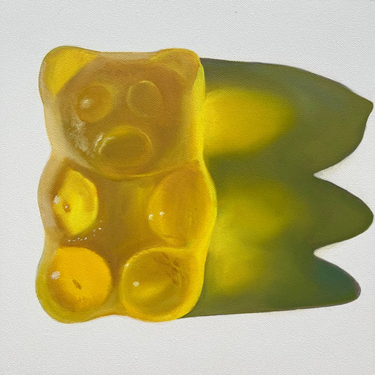 Yellow heart gummy
