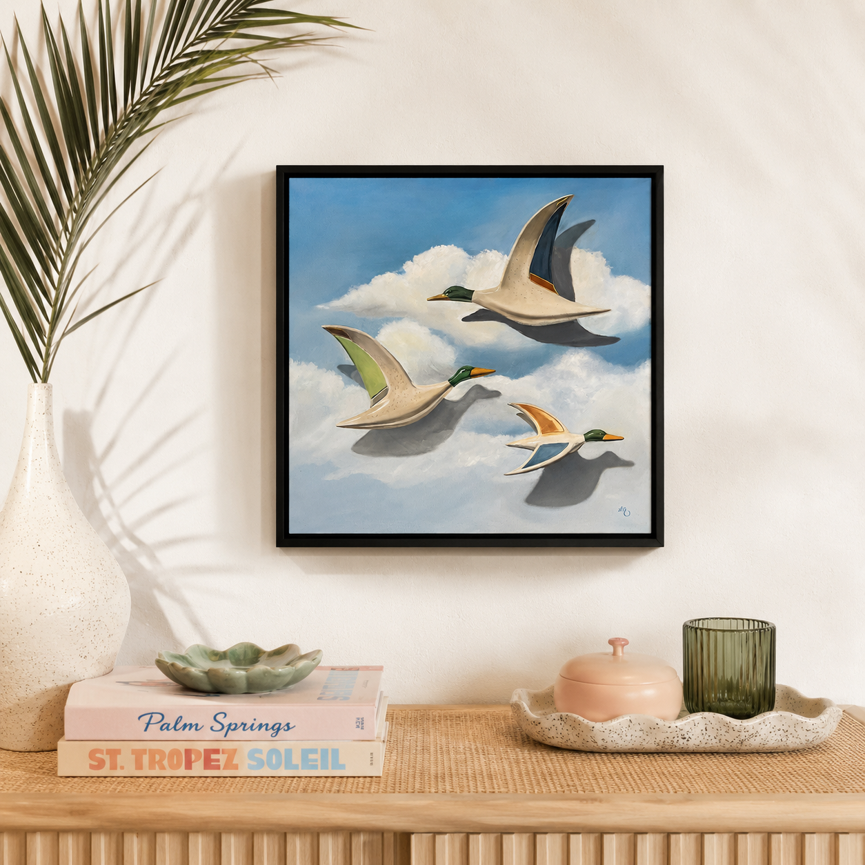 Flying ducks