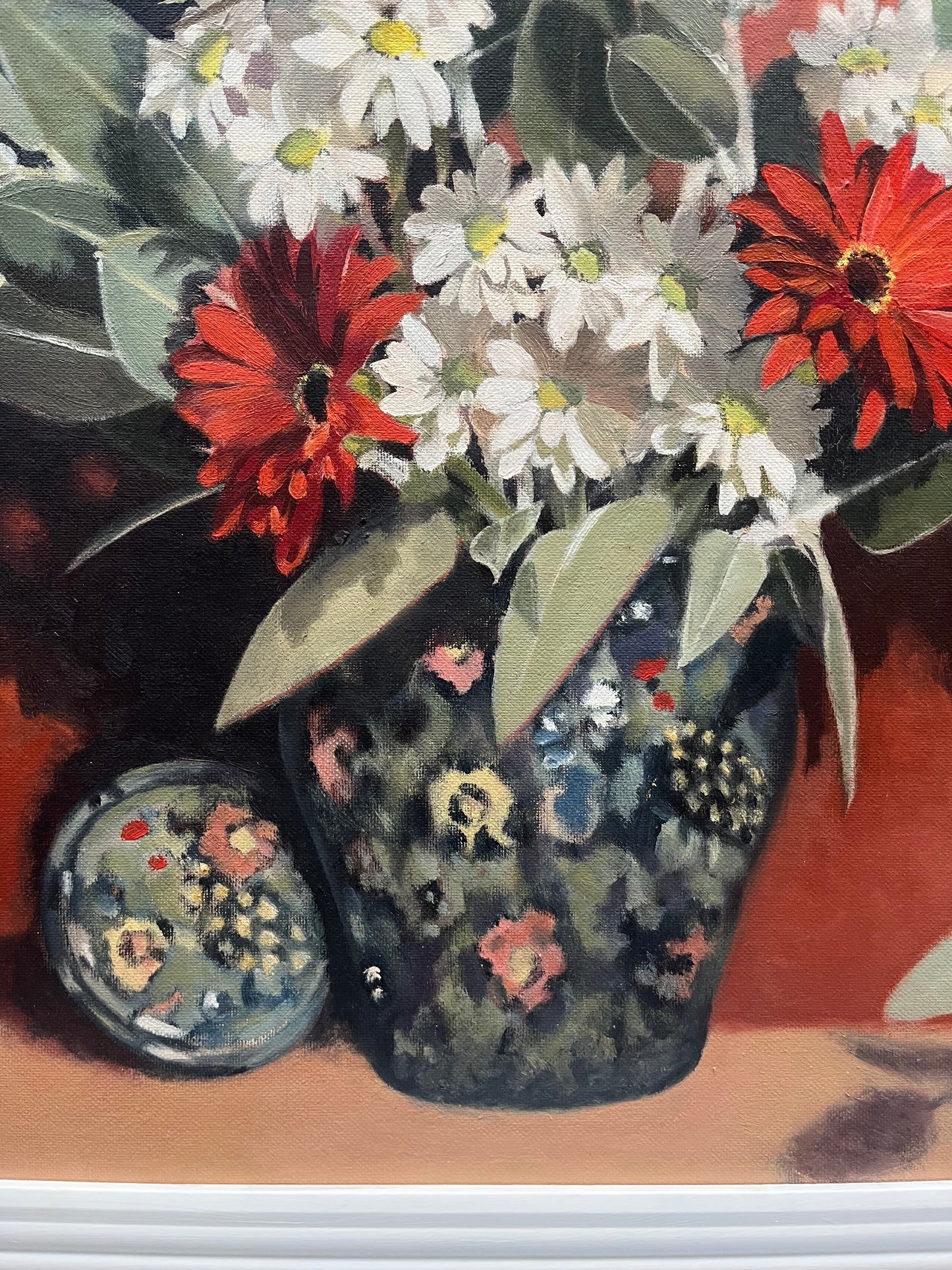 Gerberas, gum & the african pot