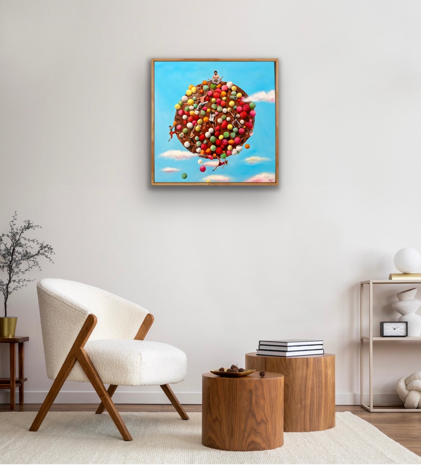 Climbing mount frek | original oil painting